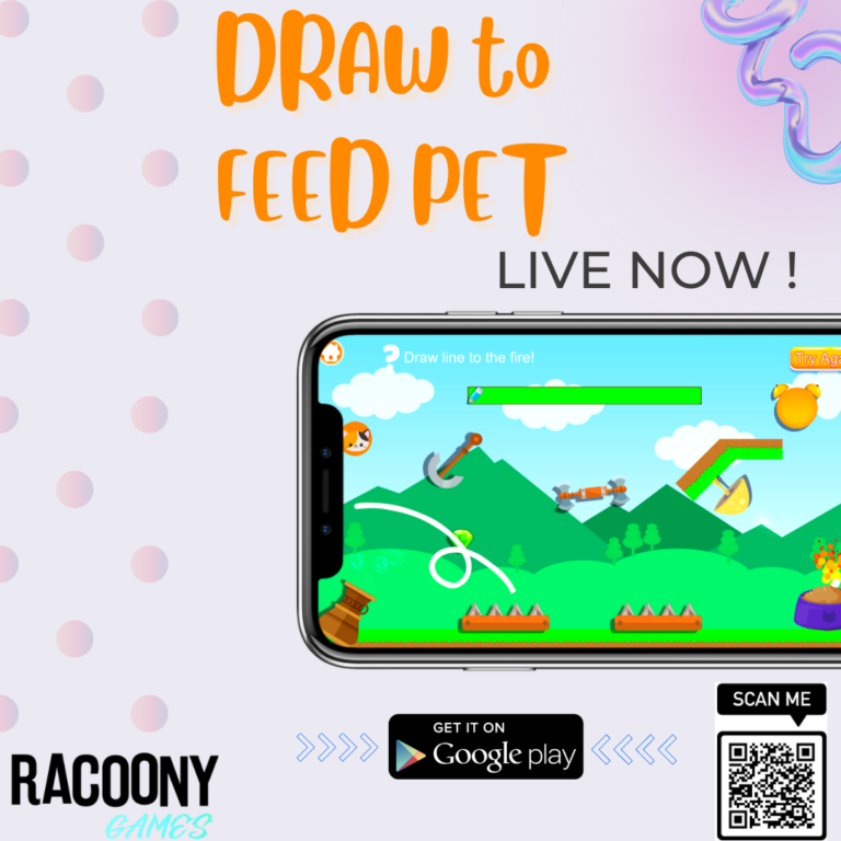 draw to feed pet - racoony